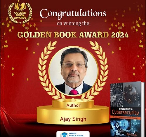 An Empowering Book ‘Introduction to Cybersecurity’ Receives Golden Book Award 2024