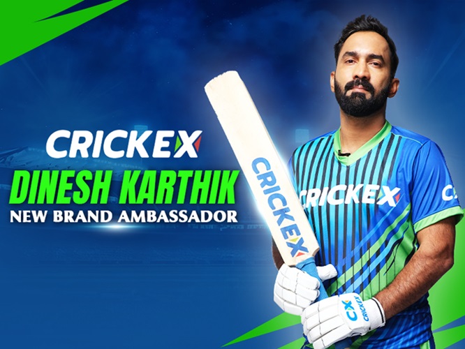 Crickex Welcomes Dinesh Karthik As A New Brand Ambassador